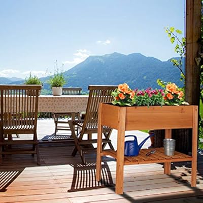 relaxdays Huerto Urbano, Arriate Alto, Jardinera Grande, Mesa ...