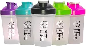 Shaker Bottle - 13.5oz I 400ML Shaker Bottle - Shaker Bottle for Protein mixes - Cocktail Shaker - Flip Cap -Water Bottle, Pre Workout,Dishwasher Safe,Leak Proof, Great Fitness Gift,BPA Free(Purple)