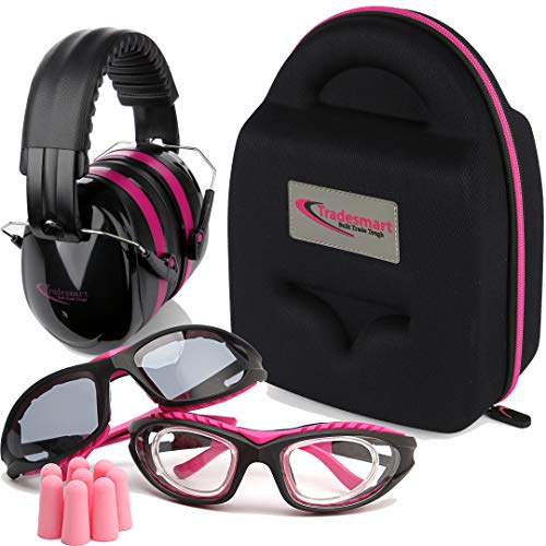 TRADESMART Shooting Range Earmuffs and Glasses Safety Ear and Eye