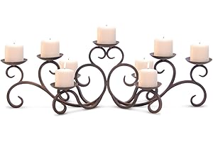 Pilgrim Home and Hearth 17502 Hawthorne Fireplace Candelabra Candle Holder, Distressed Bronze