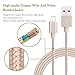 ElectraNet Apple MFi Certified Lightning to USB Sync and Charging Cable - Nylon Braided iPhone Charger Cable 3ft, 6ft, 10ft - iPhone 7, SE, 5, 5s, 6, 6s, 6,i Pad Air, Mini, iPod (Gold)