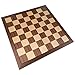 Kratos Chess Board with Inlaid Walnut Wood, Large 15 x 15 Inch, Board Only