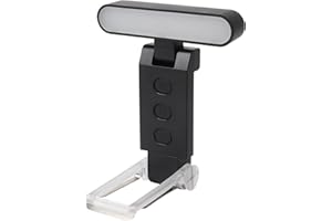 Bsdgeclogy Book Light,USB Rechargeable Clip-On Reading Light,30 Adjustable Modes,Eye-Caring with Timer,Perfect for Book Lovers/Travel(Black)