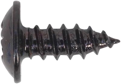 Sealey BST3510 3.5 x 10mm Black Pozi Self Tapping Screw Flanged Head BS 4174