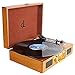 Record Player,DLITIME 3-Speed Vinyl Turntable Built-in 1W Speakers, RCA/PC Encoding/AUX/Headphone Jack/DC Radio Playerthumb 1