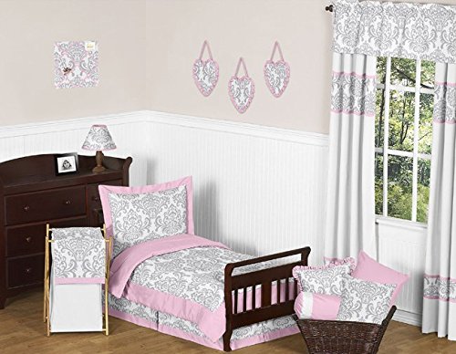 Sweet Jojo Designs Pink, Gray and White Elizabeth Fabric Memory/Memo Photo Bulletin Board - Thumbnail 2