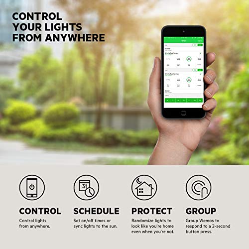 WeMo Smart Light Switch 2ND Gen Bundle with Wemo WiFi Light Switch, 3