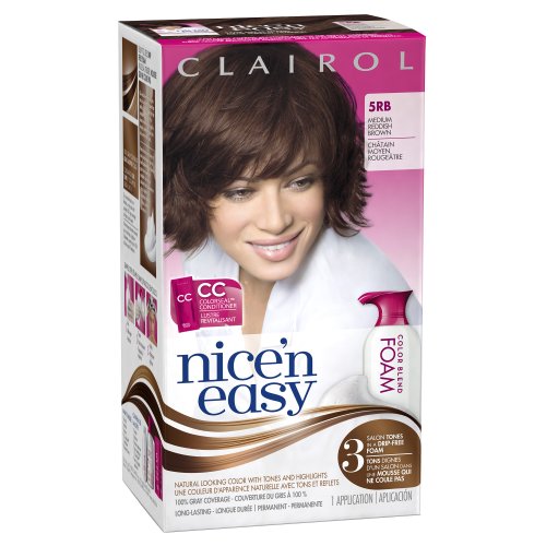 UPC 381519050343, Clairol Nice &#39;n Easy Foam Hair Color 5RB Medium Reddish Brown 1 Kit, 1 Count