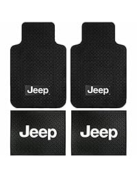 Jeep alfombras de goma para asientos delanteros y traseros con logo para SUV   4 piezas