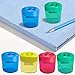 HILELIFE Pencil Sharpener - 6 Pack Pencil Sharpener Manual, Number 2 Pencils Drawing Pencils Colored Pencil Sharpeners 2 Holes Hand Held Pencil Sharpener for Kids