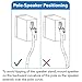 Mount-It! Speaker Floor Stands | Height Adjustable with Cable Management for Satellite, Small Bookshelf & Bluetooth Speakers up to 10 Lbs | Fits Vizio, Polk, Bose, JBL, Sony & Samsung | 1 Pair, Black