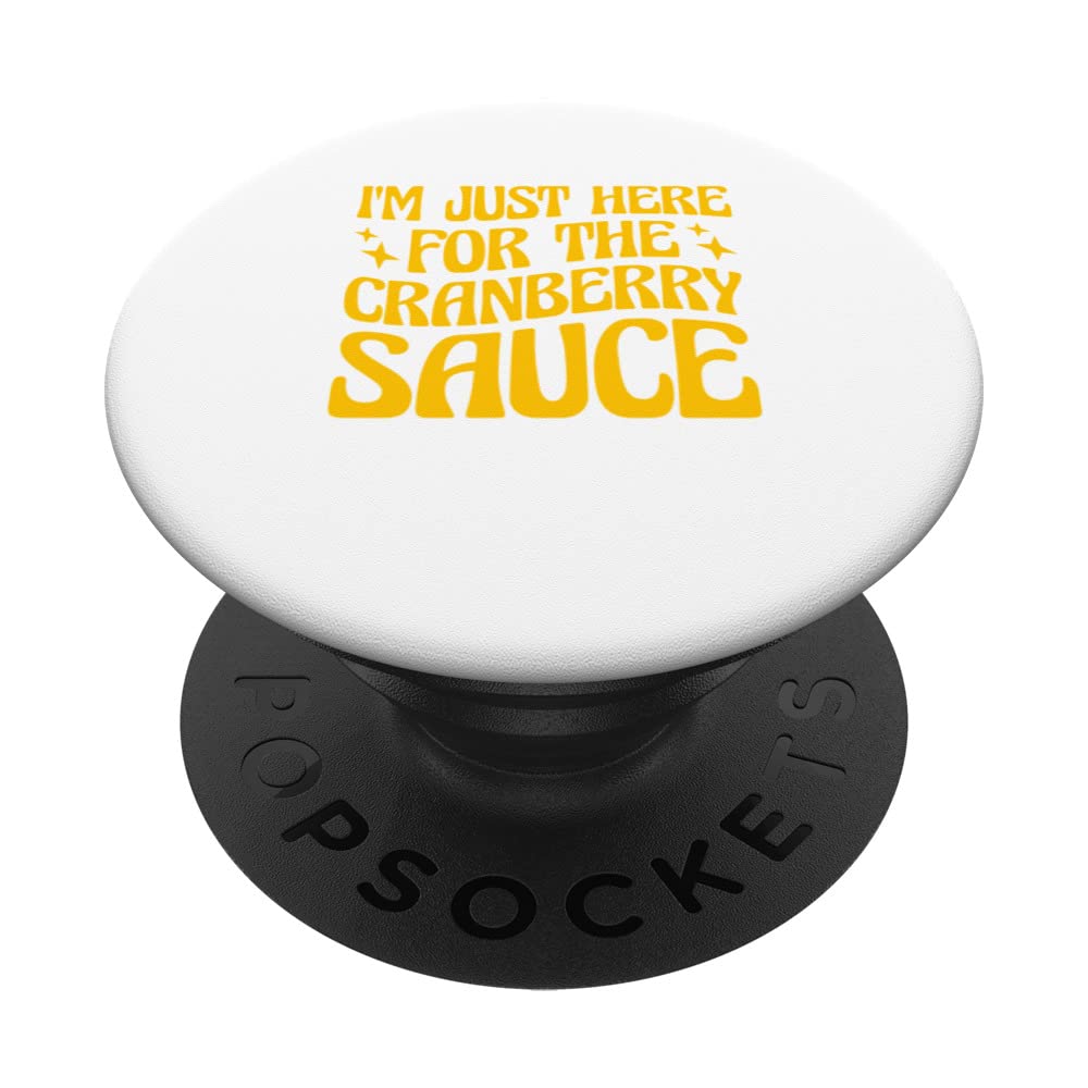 Canned Cranberry Sauce Jellied Happy Thanksgiving PopSockets Swappable PopGrip