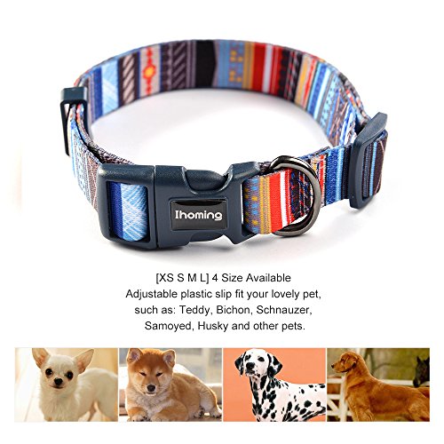 ihoming Pet Collar Leash Set Combo Safety Set for Daily Outdoor Walking Running Training Small Medium Large Dogs Cats