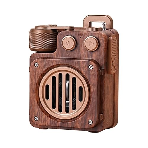 Vintage Radio Retro Bluetooth Speaker -Pear Wooden FM Radio with