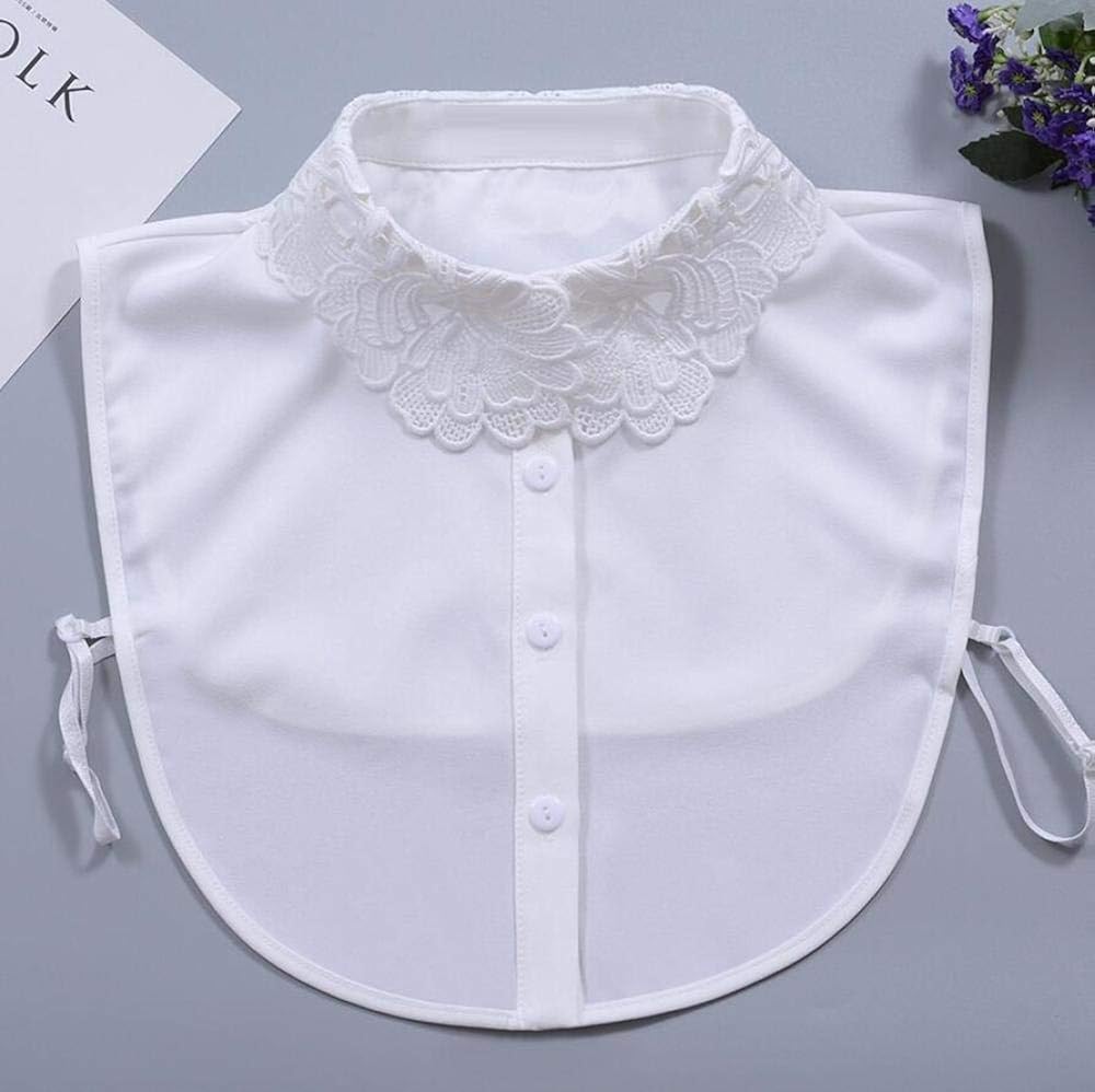 KOLIU White Fake Collar Women Detachable Collars for Women Clothes