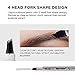 AsaVea Tattoo Eyebrow Pen Waterproof Ink Gel Tint with Four Tips, Long Lasting Smudge-Proof Natural Hair-Like Defined Brows All Day (Natural Brown)
