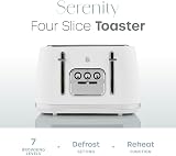 Swan Serenity 4 Slice Toaster White 2100W 6 Browning Levels view 2