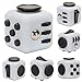 FidgetKool 1pcs Pressure Relief Fidget Toys Dice Cube Relieves Stress and Anxiety for Children and Adults Add and ADHD Toys Gifts Grey and Black