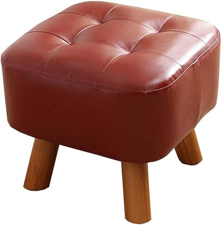 BRFDC Otomanas y Reposapiés Escabel Imitación De Cuero Otomana Puff Las