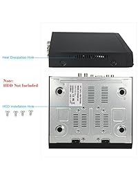 KKmoon 4 Canales 960H CCTV de vigilancia Grabador de vídeo H.264 HDMI Móvil Vista Detección de Movimiento