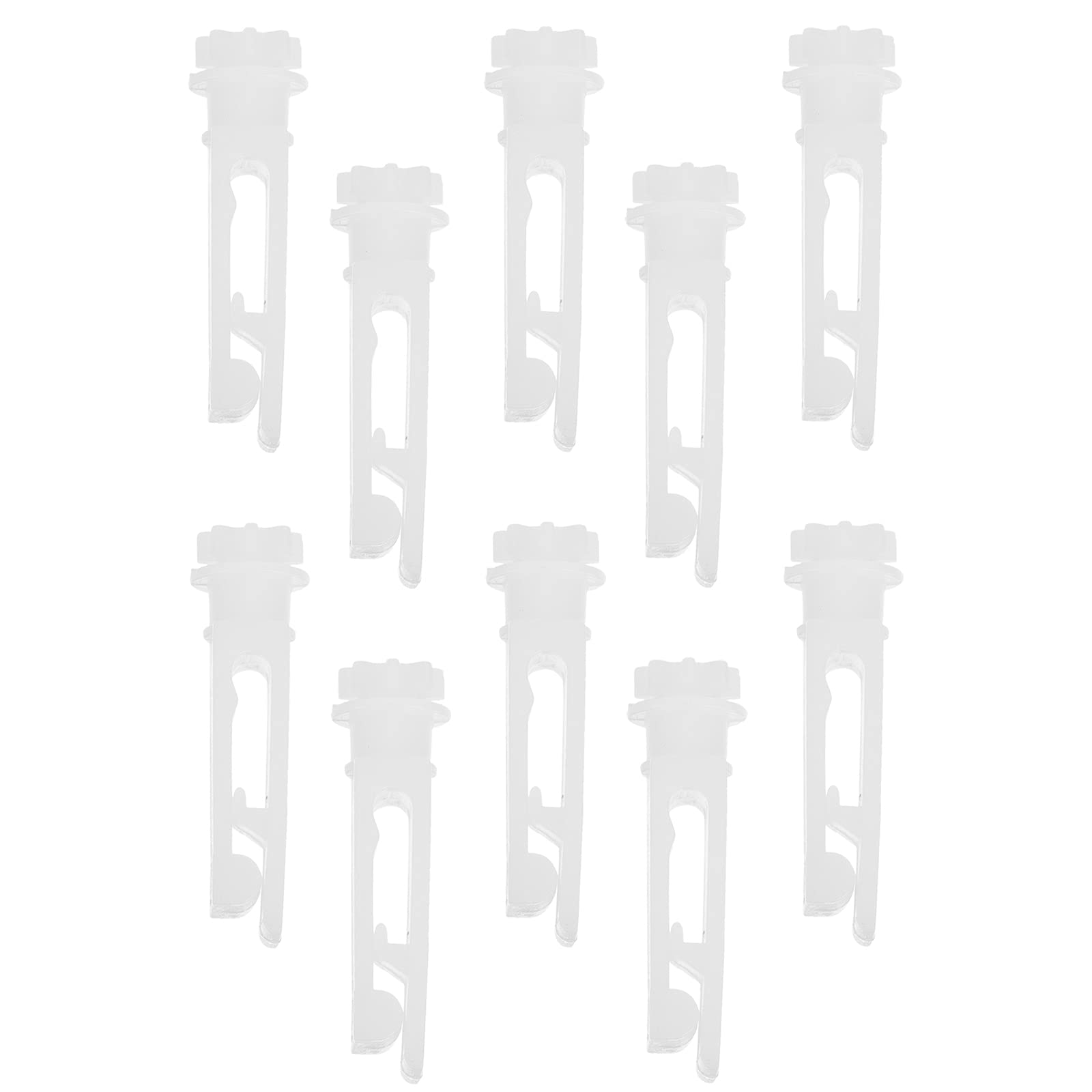 SEWACC 10pcs Vertical Blind Stem, Replacement White Stems Vertical Window Blind Clips Vertical Blind Repair Tabs for Curtain Accessories