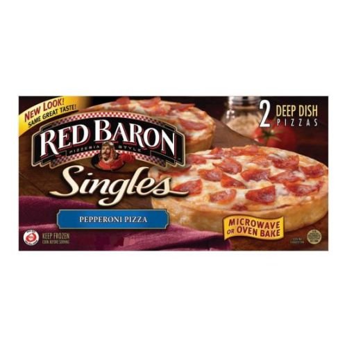 Red Baron Deep Dish Single Pepperoni Pizza, 12 Ounce 12 per case.