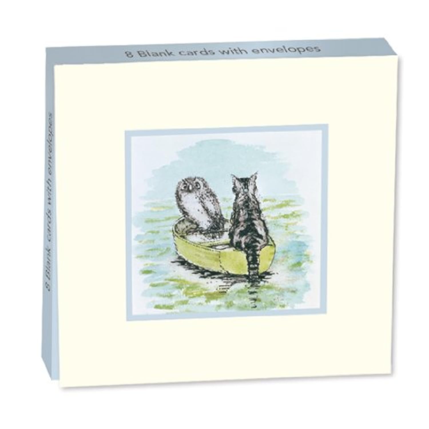 Museums and Galleries Marketing. Classics 10.6 x 10.6 x 1.4cm Owl and Pussycat Designed Mini Note Card Wallet