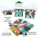 Nordic By Nature 4 Pack - Reusable Sandwich Bags Dishwasher Safe BPA Free - Durable Washable Quick Dry Cloth Baggies -Reusable Snack Bag School Lunches - Easy Open Zipper - (Mosaic Camo)