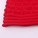 Women Knitted Hat, Malltop Winter Warm Crochet Beanie Folded Flanging Caps (Red)