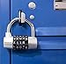 Wordlock PL-003-SL 5-Dial Combination Padlock, Silver, normal