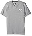PUMA Men's Iconic V-Neck T-Shirt, Medium Gray Heather, XL