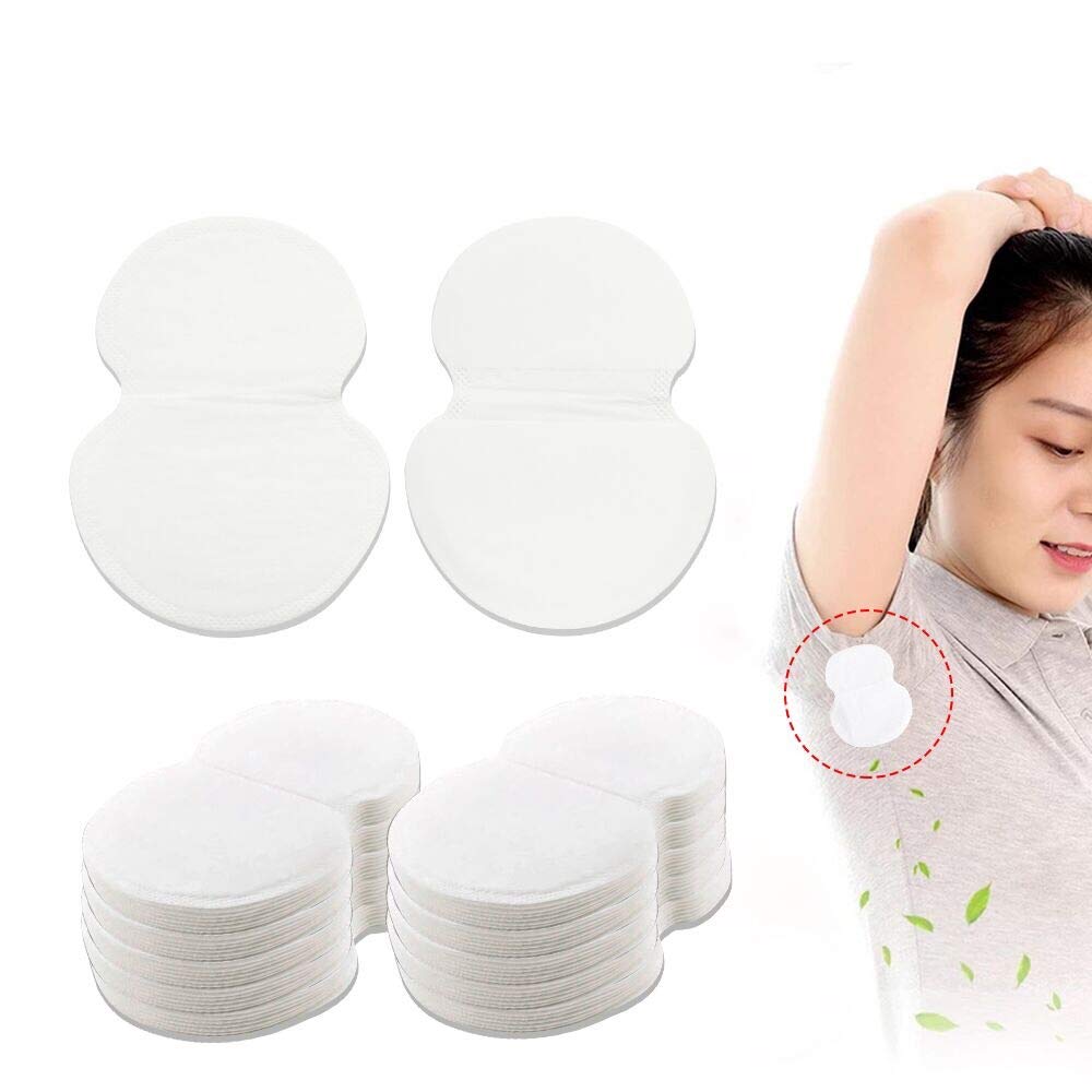 Underarm Sweat Pads 60pcs (30 Pair) Perspiration Absorbing Pads Absorbs Sweat Keep the Armpit Area Dry Disposable Protection Ultrathin Invisible Sweat Suitable for Men and Women Excessive Sweat