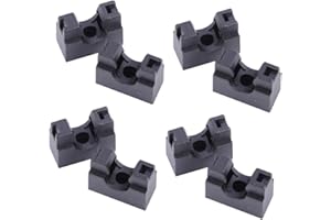 Angoily 10pcs Nylon Hose Bracket Pipe Mount Supports with Deep Cradles for Corrugated Hoses Rust-Resistant