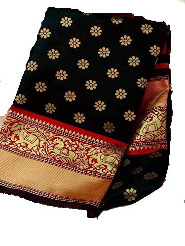 Womens Soft Silk Saree Sari With Blouse (TP Silk)