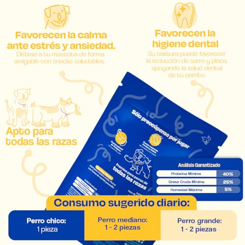 Dogelthy Patas de Pollo Deshidratadas 100% Naturales. Premio para Perros sin Conservadores ni Saborizantes Artificiales. Snacks para Perro. Treats para Cachorros, Adultos y Senior Bolsa con 10 Piezas.