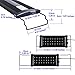 KZKR LED Aquarium Hood Lighting Fish Tank Light Blue and White Light 12-18 inch