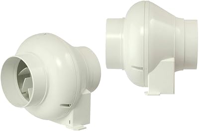Manrose CFD200TN In Line Extractor Fan 100mm with Timer 110m3/h 45dB
