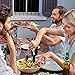 Vivree Kitchen Tongs Set - Salad & Grill Stainless Steel Serving Tongs with Silicone Tips - 9