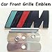 Black M Power Car Front Grill Badge Logo EMBLEM FOR BMW