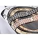 bayite Bling Bands Compatible with Fitbit Versa Band for Women, Metal Bracelet Replacement Wristband Smartwatch Accessories, Copper