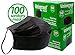 Universal 4533 3-Layer Non-Woven Sanitary Dust Masks,100 Count - for Non-Toxic Dust, Pollen, Dander, Sawdust, Garage Dust, Garden and General Household Irritants (100ct Box)