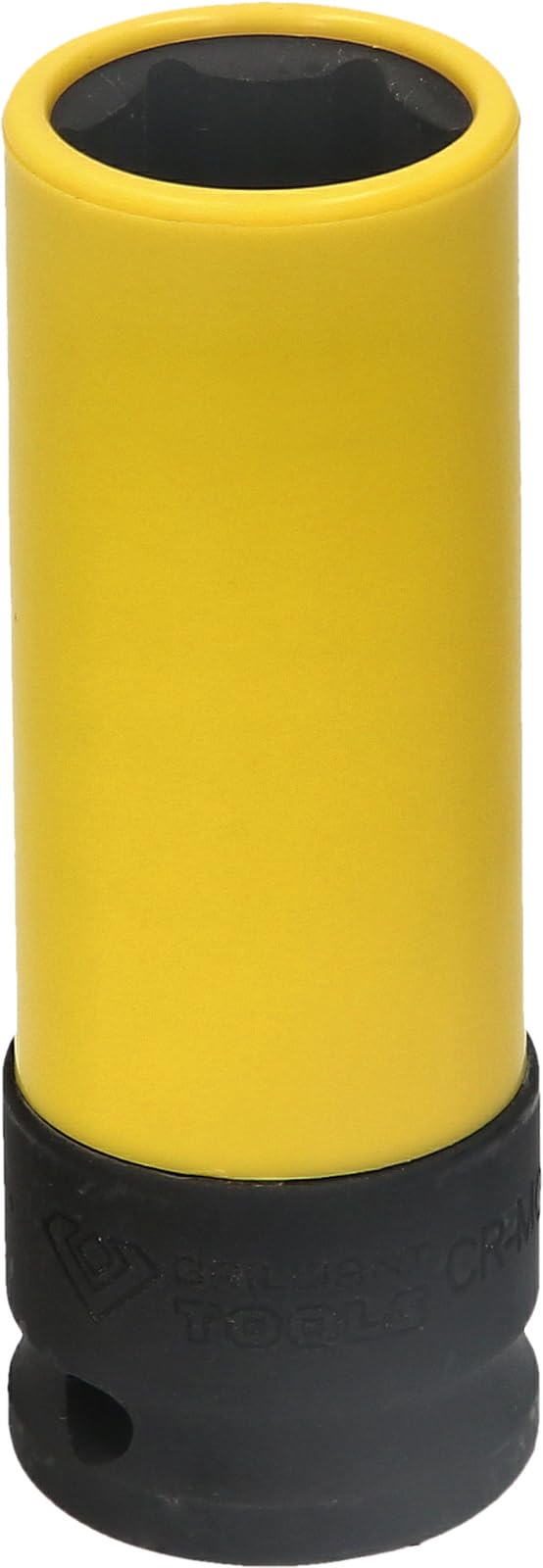 BRILLIANT TOOLS BT691007 1/2 Inch Aluminium Rim Power Socket, 19 mm [Powered by KS Tools]