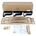 Y&ME YM Floating Shelves Wall Mounted, Set of 3 Rustic Wood Wall Storage Shelves, for Bedroom, Living Room, Bathroom, Kitchen, and Office (Carbonized Brown)