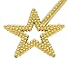 XiangGuanQianYing 13.4 Inch Princess Wands Princess Party Supplies Star Princess Wand Gold Wand(5 Pack)