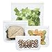 (re) zip 4-Piece Reusable Food Storage Bag Kit – Leakproof, Airtight, BPA-Free, Food-Safe PEVA – Freezer Safe & Travel Friendly – Includes 1 Gallon, 2 Sandwich & 1 Snack Bag