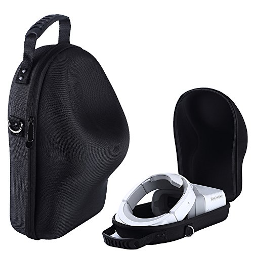 Hard EVA Travel Case for DJI Goggles Immersive FPV Double HD Screens Drone Accessories Hardshell Housing Bag Storage Box with Belt (Black)
