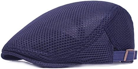 Leucos Ticte Flat Cap Men Breathable mesh Summer Hat Newsboy Beret Drivers Ivy Caps