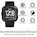 Cheboom [ 4-Pack ] for Fitbit Versa Screen Protector,9H Hardness HD Clarity,Bubbles Free,2.5D Rounded Edge Waterproof Tempered Glass Screen Protector for Fitbit Versa