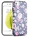 Dimaka Case for iPhone 7 Case, iPhone 8 Case, Cute Floral Peony Flower Case for Girls, Girly Pattern Design Printed Soft Protective Slim Thin Case for iPhone 7 and 8
