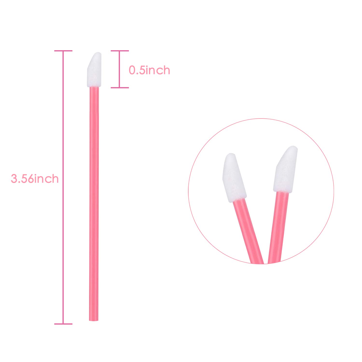 650PCS Disposable Lip Brushes Lip Gloss Applicators Make Up Brush Lipstick Lip Gloss Wands Makeup Applicators Brushes Applicator Tool Makeup Beauty Tool Kits Disposable Lip Brushes Tool Kits Pink: Beauty